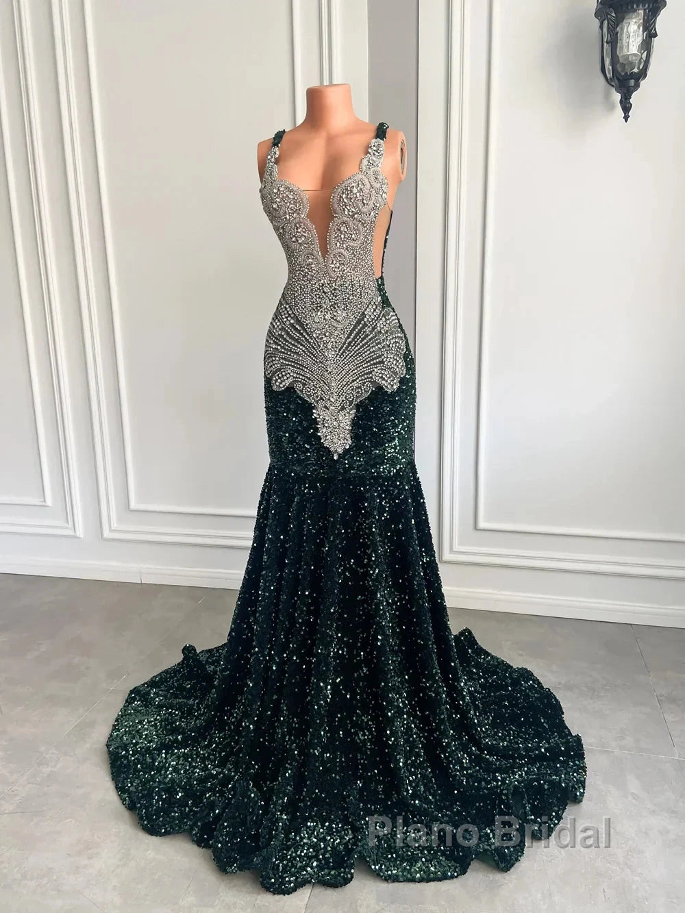 Gorgeous Long Dresses Luxury Black Girls Formal Prom Party Formal Gowns