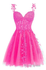 Mint Green Appliques Sweetheart A-Line Homecoming Dresses