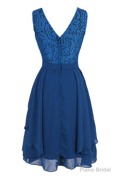 Short Royal Blue Bridesmaid Dress Party Dress