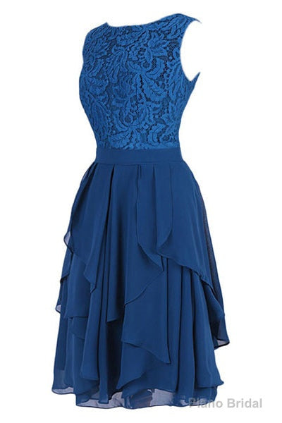 Short Royal Blue Bridesmaid Dress Party Dress Main image