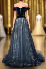 Elegant Off the Shoulder Velvet Floor Length Long Evening Dresses Formal Prom Dresses