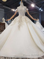 New Arrival Long Off The Shoulder Ball Gown Lace Wedding Dresses