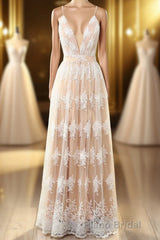 Spaghetti Straps White Formal Prom Dresses