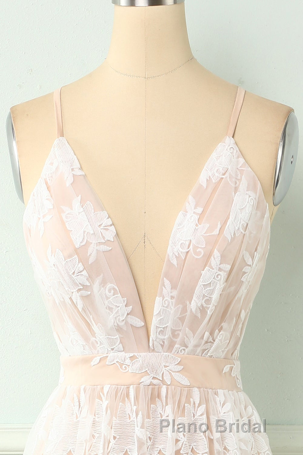 Spaghetti Straps White Formal Prom Dresses