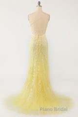 Mermaid Blue Long Formal Prom Dress Backless Evening Dress