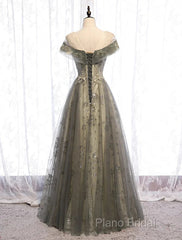 A-Line Formal Gown Elegant Dresses Wedding Floor Length Short Sleeve Tulle With Pleats