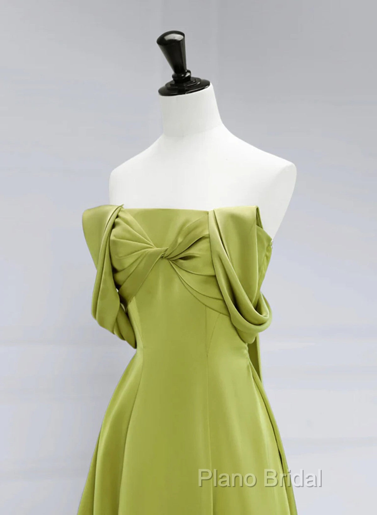 A-Line Green Long Formal Dresses Formal Prom Dresses, Green Floor Length Party Dresses