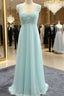 A-Line/Princess Sleeveless Sweetheart Floor-Length Beading Chiffon Bridesmaid Dresses