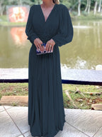 A-Line/Princess V-neck Floor-Length Chiffon Mother of the Bride Dresses With Ruffles