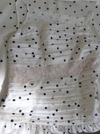 A Line Spaghetti Straps Polka Dots Lace Chiffon Formal Prom Dresses Formal Dresses