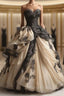 A-Line Sweetheart Neck Chiffon Beaded Long Formal Prom Dresses Retro Applique Adult Ceremony Dresses