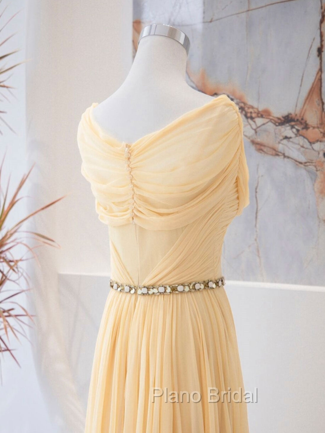 A-Line Sweetheart Neck Chiffon Long Formal Prom Dresses, Chiffon Formal Evening Dresses