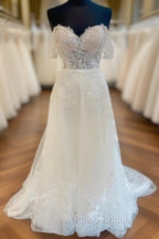 A-Line Tulle/Lace Wedding Dresses