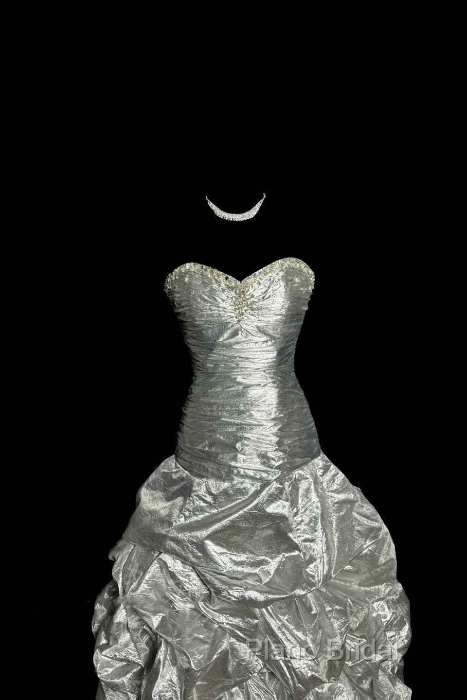 Aesthetic Mermaid Sweetheart Neckline Gray Taffeta Formal Prom Dresses Ruffle Long Party Dresses