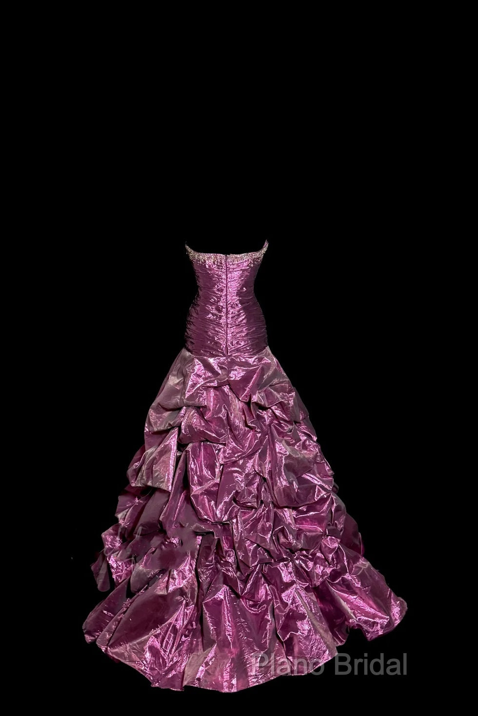 Aesthetic Mermaid Sweetheart Neckline Taffeta Formal Prom Dresses Ruffle Long Party Dresses