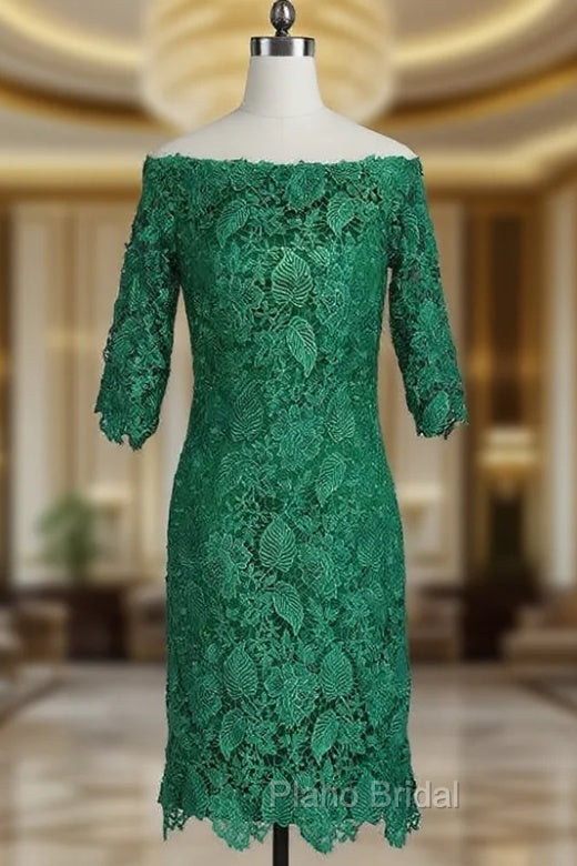 Amazing Short Evening Dresses 3/4 Sleeves Mother of the Bride Dresses Formal Dresses