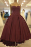 Asymmetric Formal Prom Dresses Satin Sweetheart