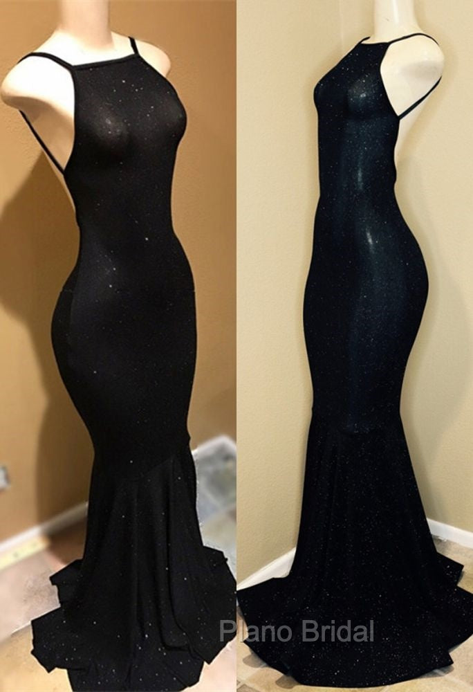 Backless black Formal Prom Dresses, sequins evening gowns Secondary image