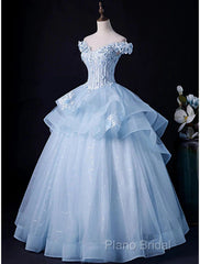 Ball Gown Formal Gown Minimalist Dresses Formal Wedding Guest Floor Length Sleeveless Off Shoulder Tulle Backless With Pleats Appliques