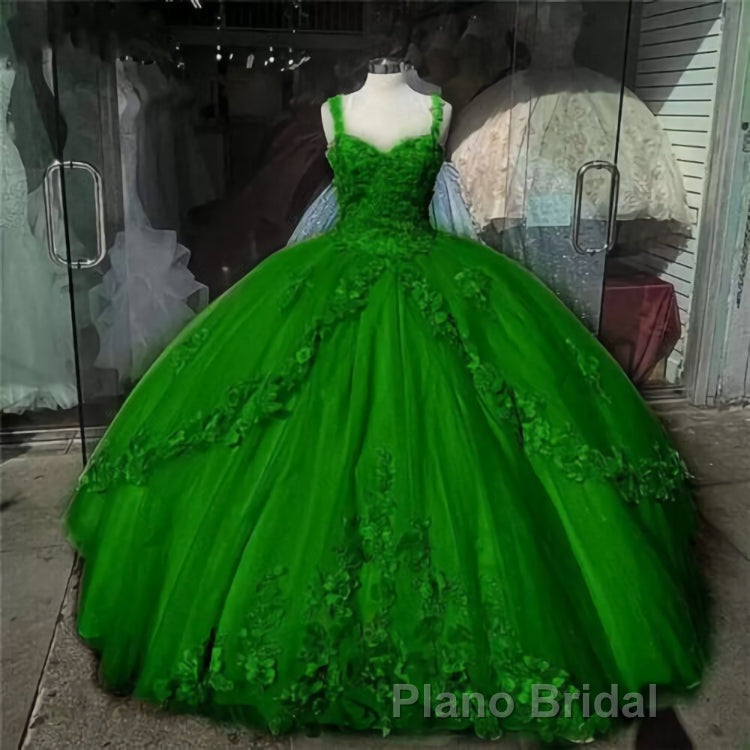 Ball Gown Sweet 16 Dresses Princess Quinceanera Dresses Lace Appliques Sweet 15 Party Formal Prom Ball Gowns