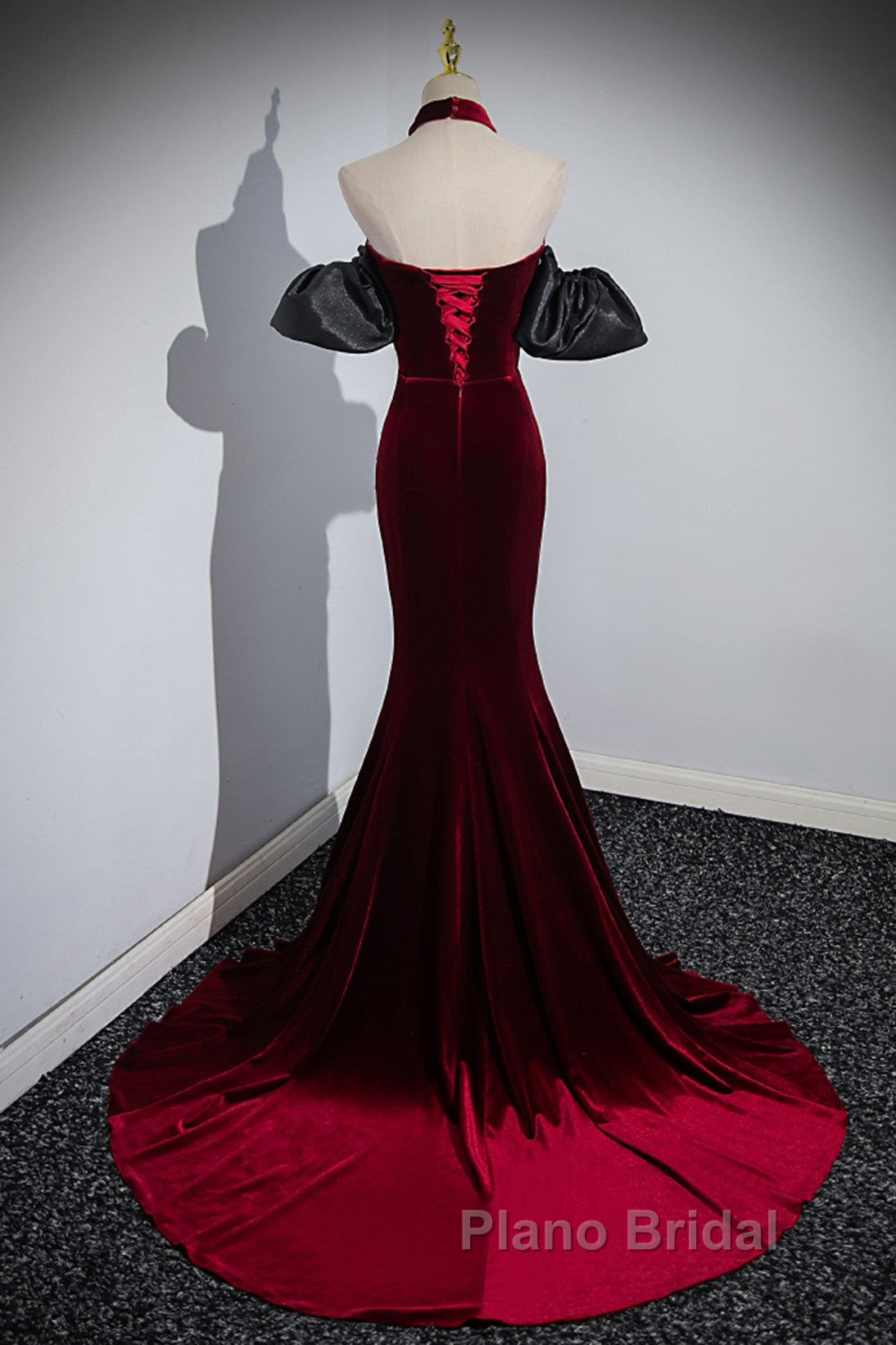 Beauiful Wine Red Off Shoulder Mermaid Long Formal Prom Dresses, Wine Red Party Dresses