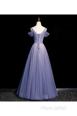 Beautiful Beaded V-Neckline Long Floor Length, A-Line Formal Gown