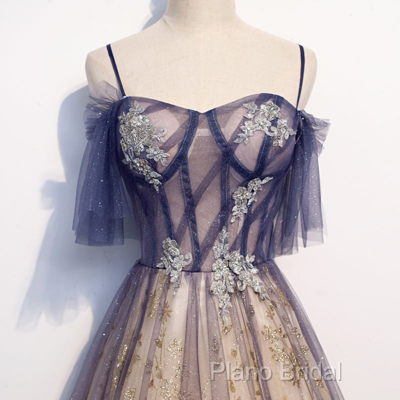 Beautiful Gradient Pink Sweetheart Floor Length Party Dresses, A-Line Gradient Long Formal Prom Dresses