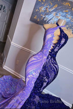 Beautiful Long Mix Colour Sleeveless Mermaid Formal Prom Dress
