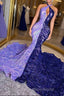 Beautiful Long Mix Colour Sleeveless Mermaid Formal Prom Dress