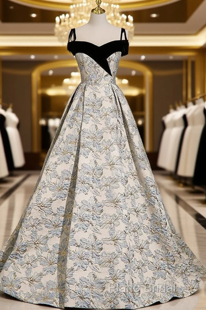 Beautiful Satin Sweetheart Off Shoulder Formal Prom Dresses, A-Line Satin Formal Dresses Main image