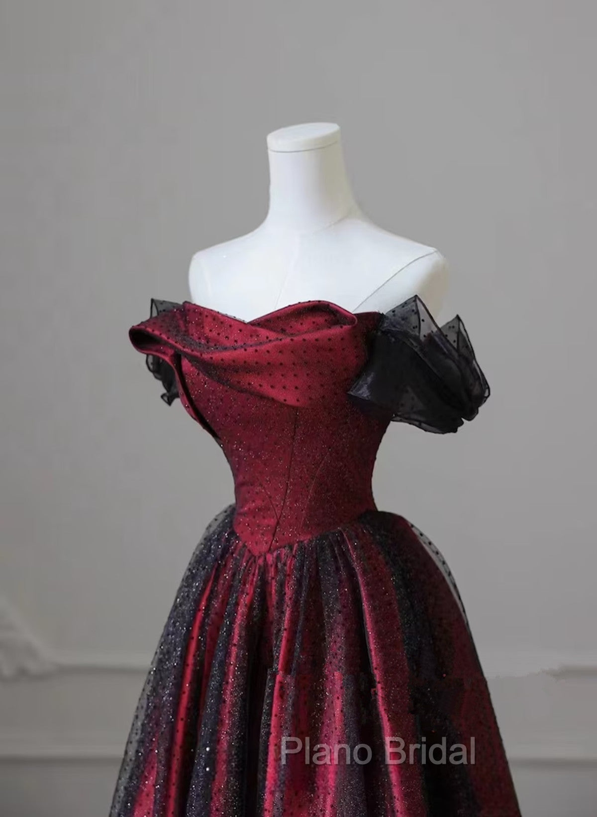 Black and Red Long Formal Prom Dresses Formal Evening Gown