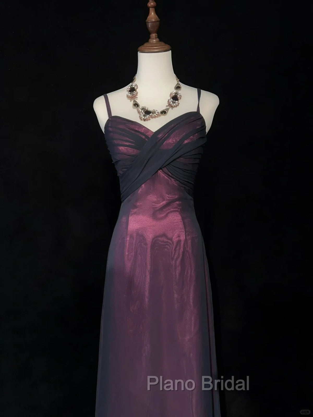 Black and Red Sweetheart Long Formal Dresses, Straps Long Formal Prom Dresses Secondary image