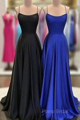 Black And Royal Blue Formal Prom Dresses, Formal Gown, Graduation School Party Dresses, Winter Formal Dresses