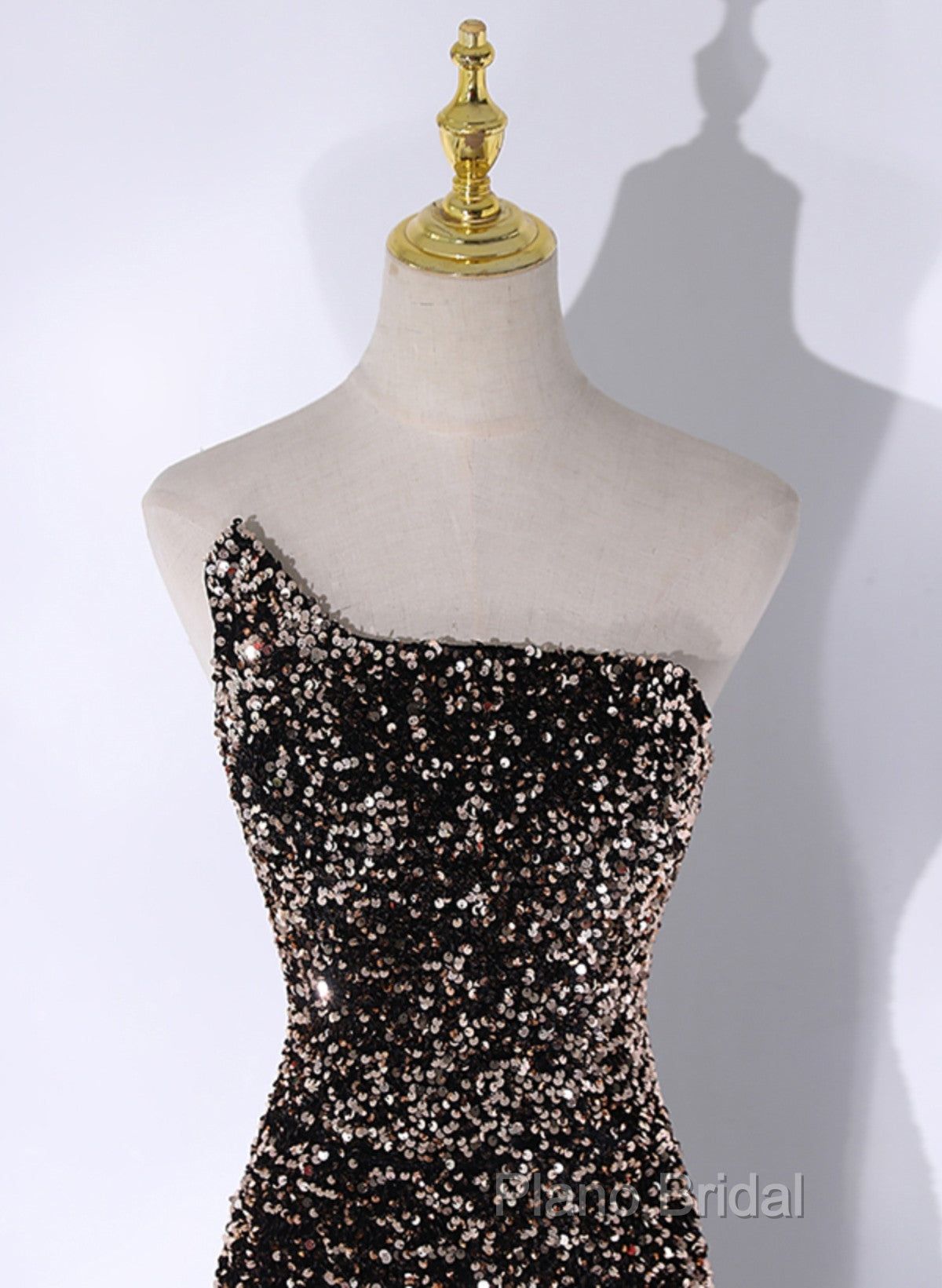 Black Mermaid Sequins Long Formal Prom Dresses, Black Formal Dresses Party Dresses