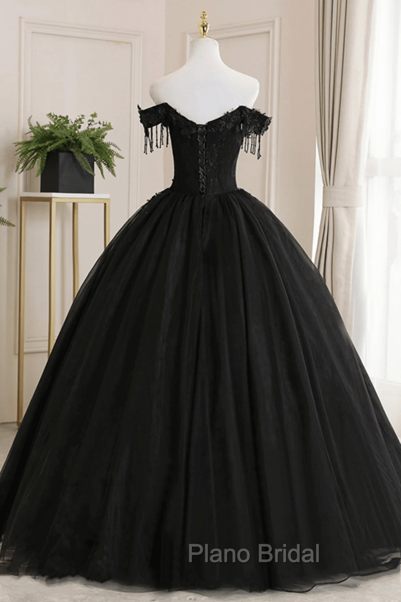 Black Off Shoulder Sweet 16 Formal Dresses with Lace Black Formal Dresses Formal Prom Dresses shops