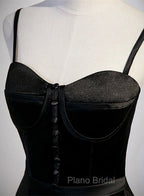 Black Satin Long Party Dresses Black Simple Junior Formal Prom Dresses Formal Prom Dresses shops