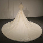 Bling Bling Wedding Dresses Sequins Off Shoulder