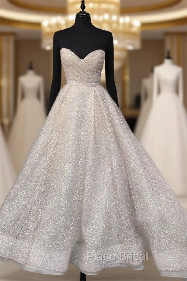 Bling Sequins Wedding Dresses Sweetheart Ball Gown Main image