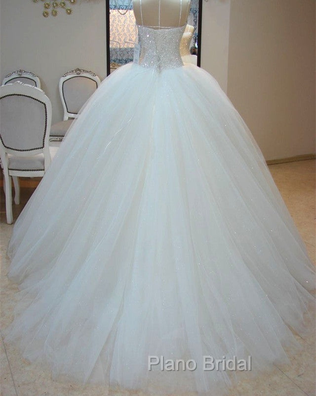 Bling Sweetheart Wedding Dresses Ball Gown