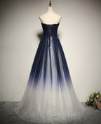 Blue Formal Prom Dresses Tulle LongEvening Dresses