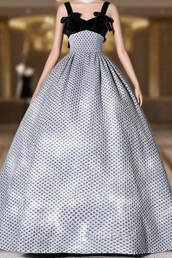 Blue Straps Black Velvet Quinceanera Dresses Main image