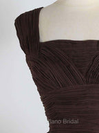 Brown A-Line Short Formal Prom Dresses, Brown Short Formal Dresses