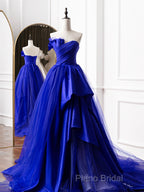 Burgundy Long Formal Prom Dresses, Burgundy Satin Formal Long Formal Dresses