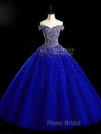 Burgundy Off Shoulder Tulle Sequin Long Formal Prom Dresses, Burgundy Sweet 16 Dresses