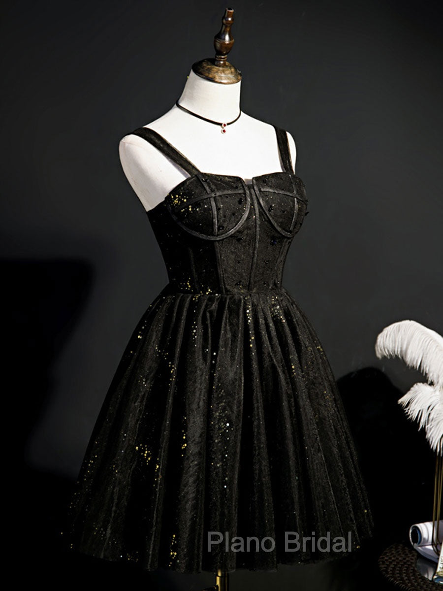 Burgundy Sweetheart Neck Tulle Sequin Short Formal Prom Dresses, Puffy Cute Homecoming  Dresses