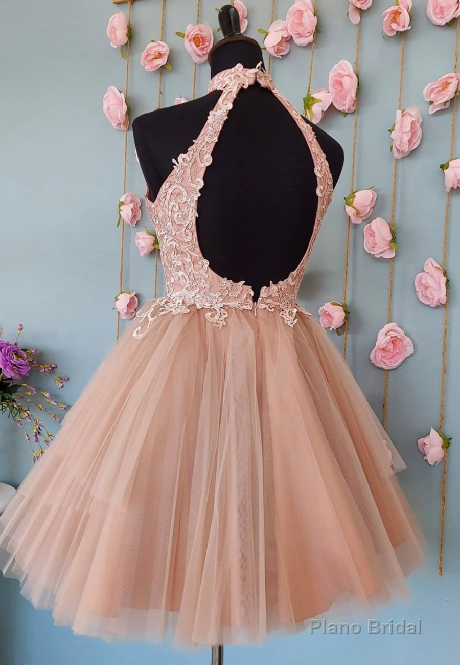 Cute Lace Short Prom Dresses, A-Line Evening Party Dresses Secondary image