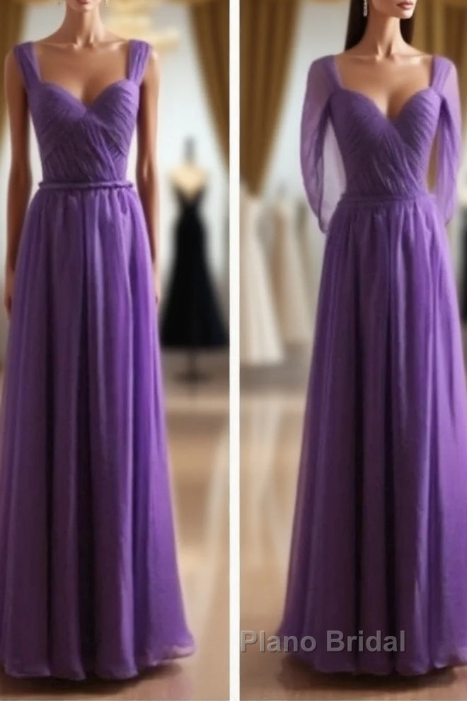 Cap Sleeves Backless Chiffon Formal Prom Dresses Bridesmaid Dresses