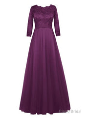 Casual Scoop Neck Half Sleeve Lace Tulle A-Line Mother of the Groom Dress