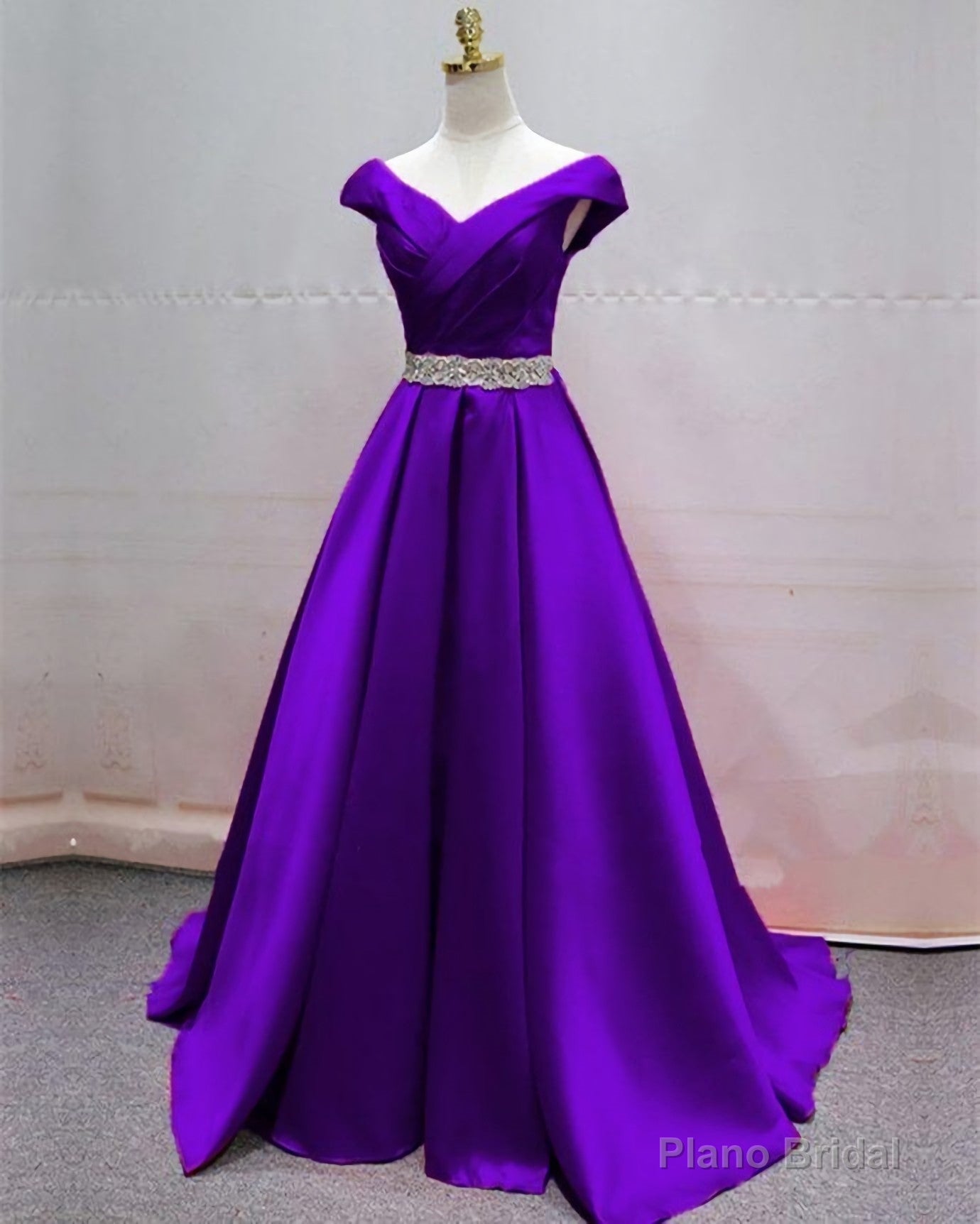 Ball Gown Green Long Prom Dress, Evening Dress Main image