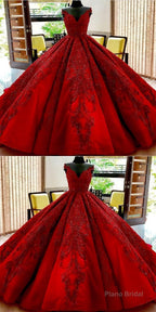 Gorgeous Royal Blue Appliques Beads Quinceanera Dresses, Formal Ball Gown Prom Dress